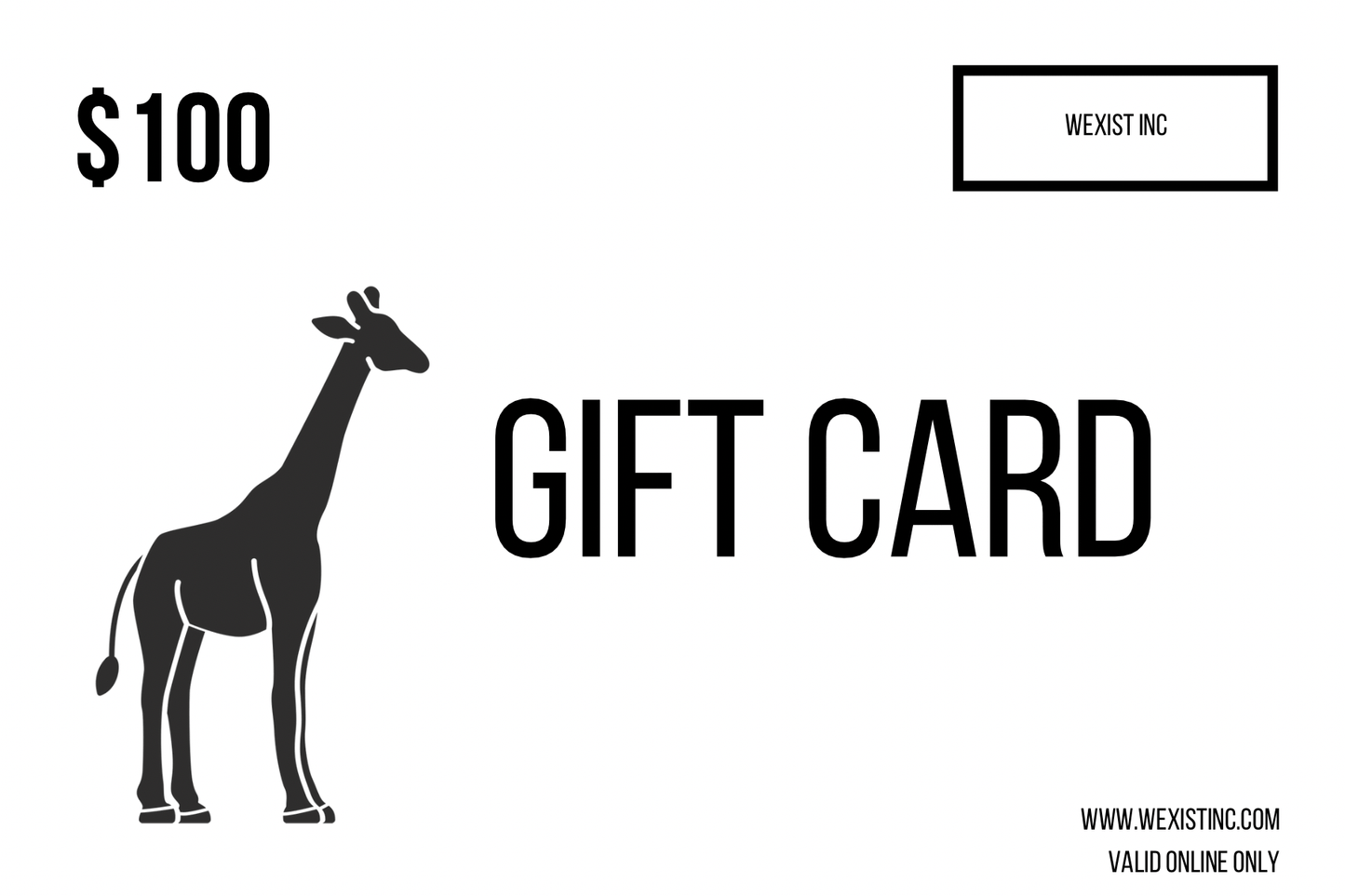 WEXIST GIFT CARD
